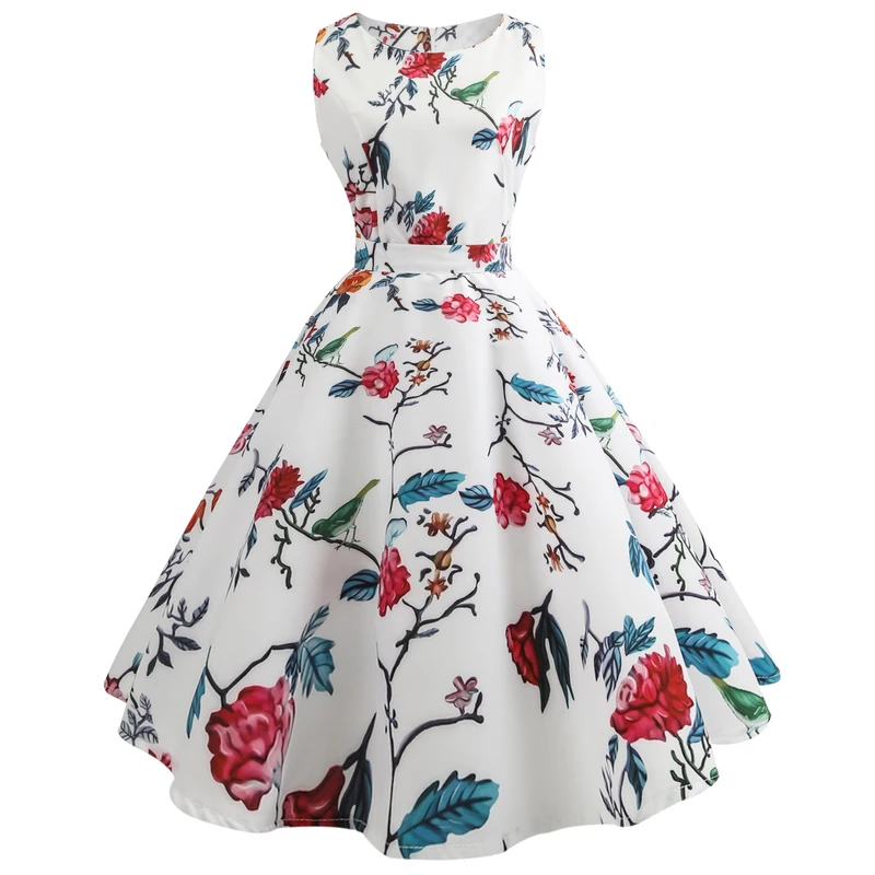 Женская одежда 50 S 60 с Одри Хепберн халат Винтаж ретро Pin Up качели рокабилли
