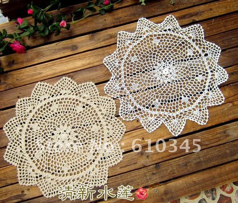 Бесплатная доставка Оптовая продажа 100% хлопок ручной работы коврик для чашки