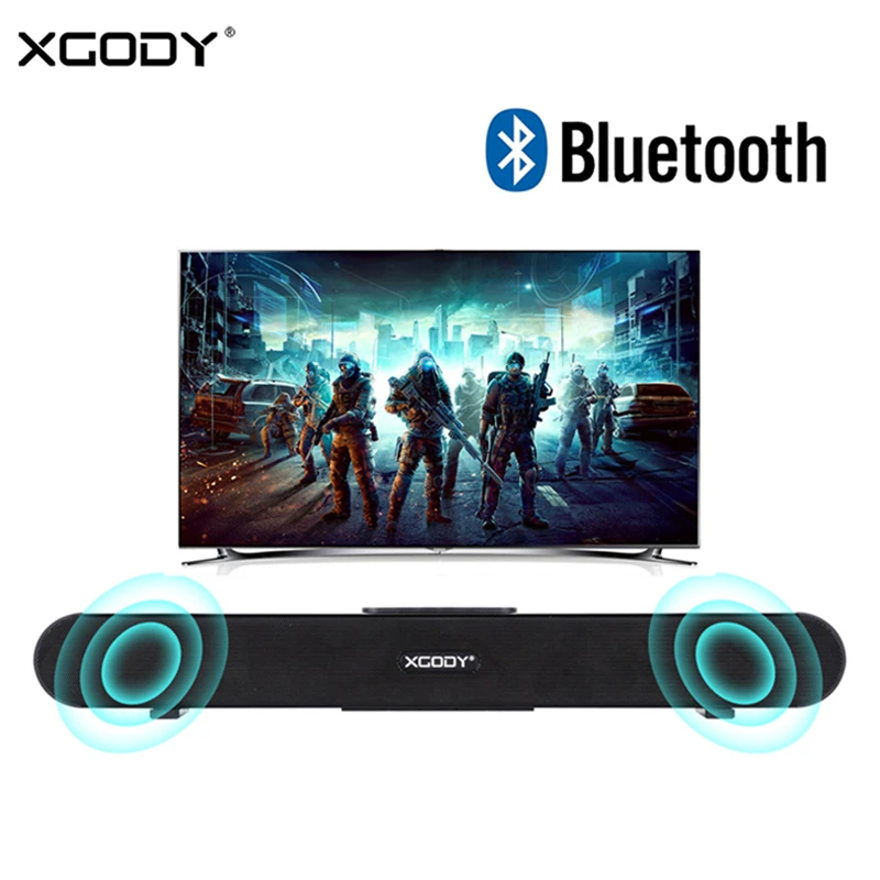 Bluetooth Колонка XGODY Soubdbar проводная беспроводная звуковая панель для домашнего