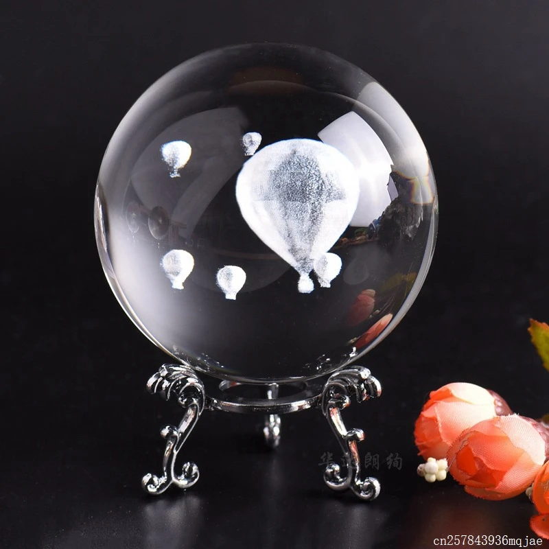 10 шт. миниатюрные хрустальные розы в форме шара