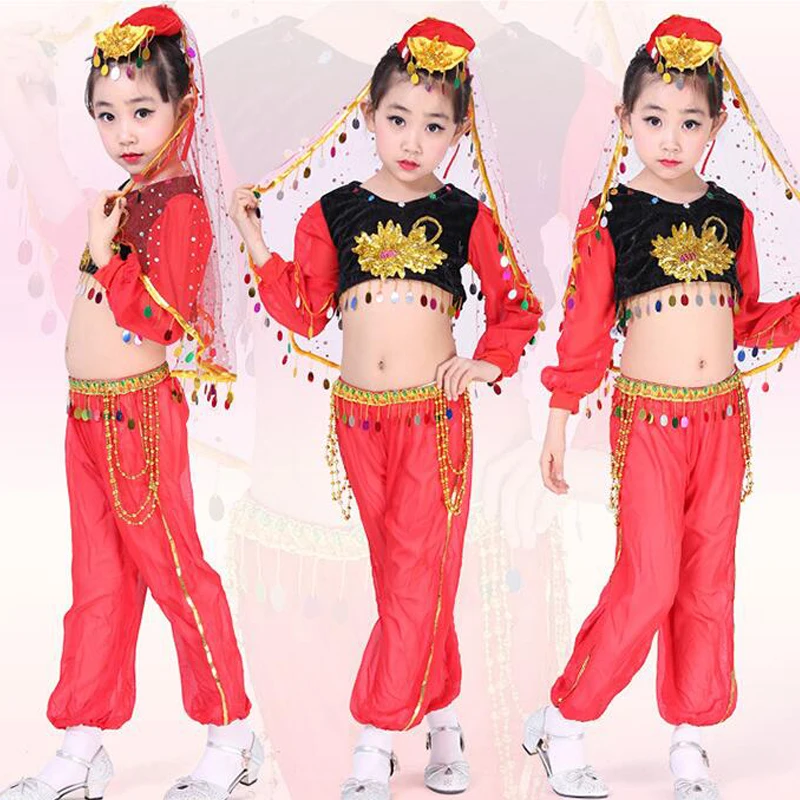 Детская танцевальная одежда костюмы для бальных танцев в китайском народном