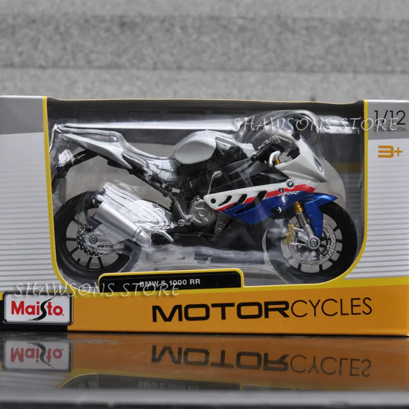 1:12 Maisto Литая модель мотоцикла Toys S1000RR спортивный велосипед миниатюрная копия| |