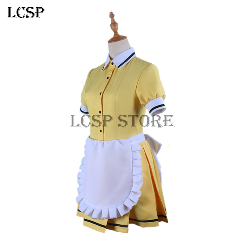 LCSP Blend S Hoshikawa Mafuyu Косплей Костюм японское аниме желтая кофейная горничная костюм
