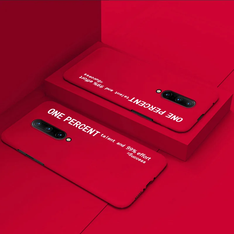 ADKO ультратонкий цветной чехол для телефона из поликарбоната для Oneplus 7 6 6T тканевый противоударный Стильный чехол для телефона с надписью для Oneplus 7 Pro