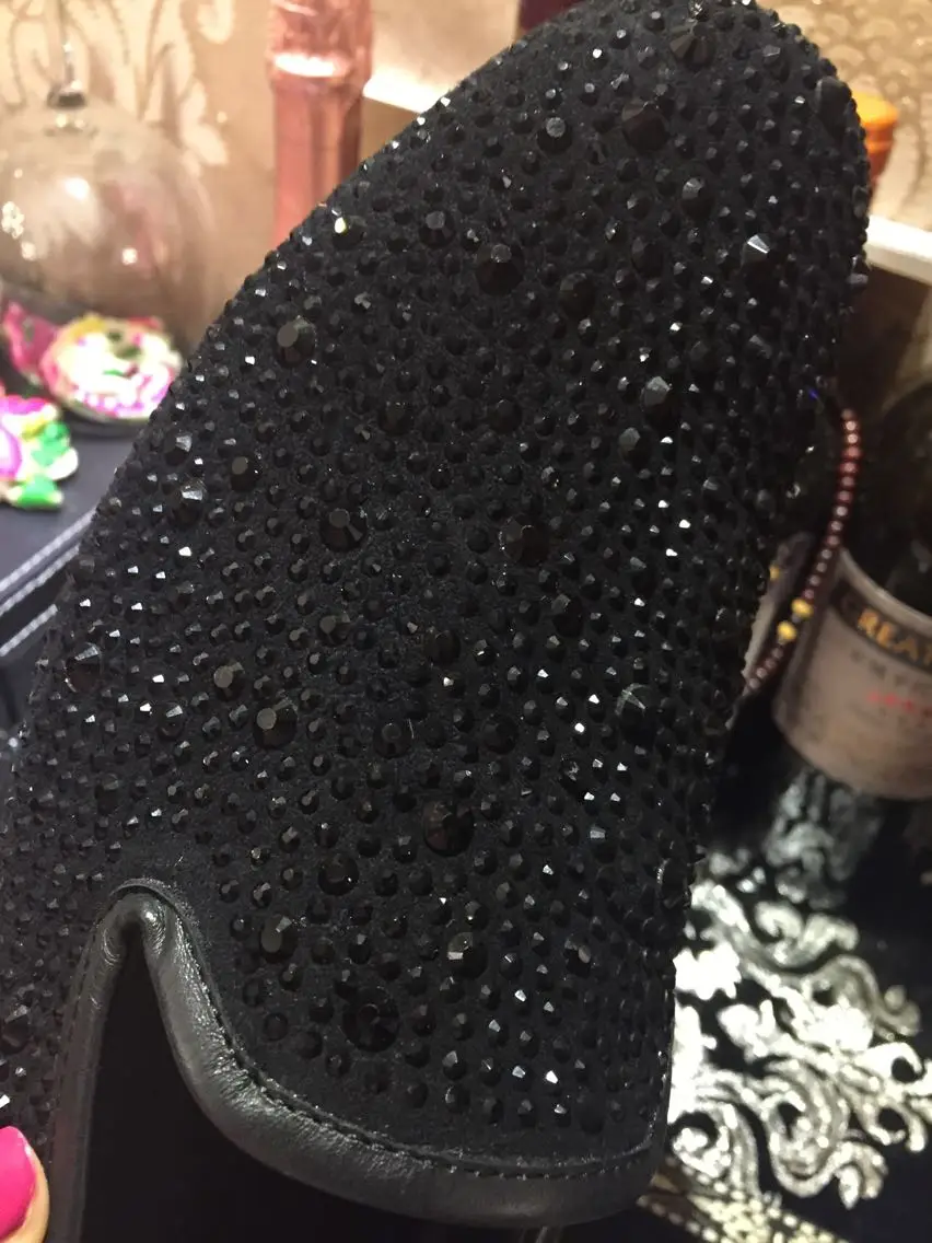 Новинка трендовые мужские туфли с круглым носком Sapatos Masculino Цвет Черный
