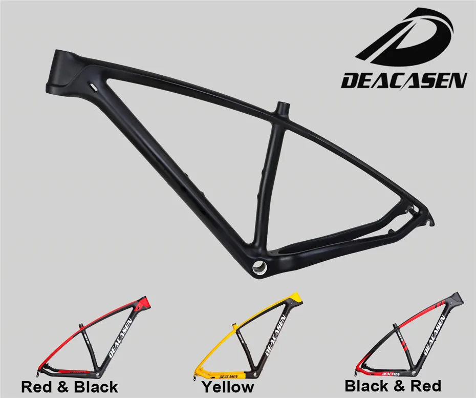 2018 brand Deacasen full carbon fiber mtb frame 29er matte/glossy UD 17 19 inch mountain bikes free shipping | Спорт и развлечения