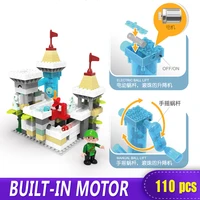 castle adventure electric xingbao nwe 110pcs big bricks duplo building blocks toy childrens gift diy with logo