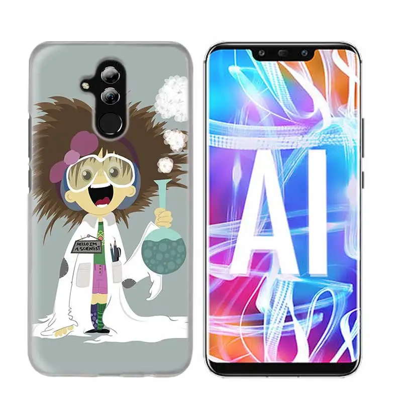 Чехол для huawei Honor P20 Коврики 20 10 P10 P9 P8 8X9 Lite P Smart+ плюс Nova 3i прозрачный Пособия по биологии и химии