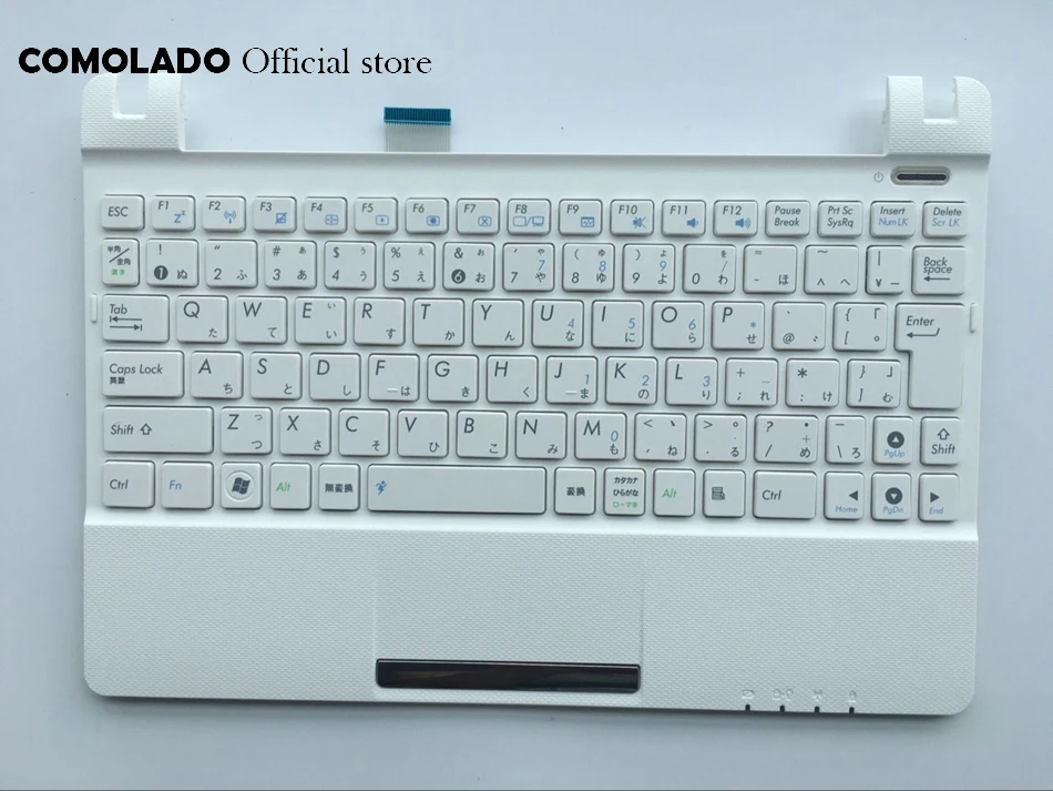 JP Japanese Laptop Keyboard for Asus EeePC SeaShell X101 X101H X101CH Whie With C Case keyboard Layout | Компьютеры и офис