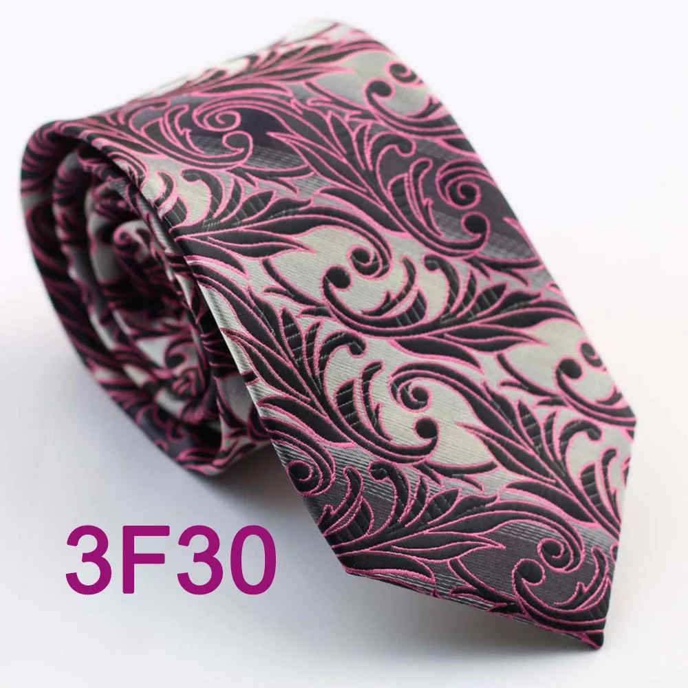 YIBEI мужские галстуки ретро серебристо серый с фуксия цветочные тканые шелковый
