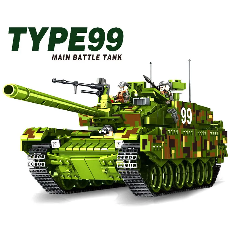 New 632002 1339pcs Military Series Type 99 Main Battle Tank Model Building Block set Bricks Toys For children Boy's Gift |