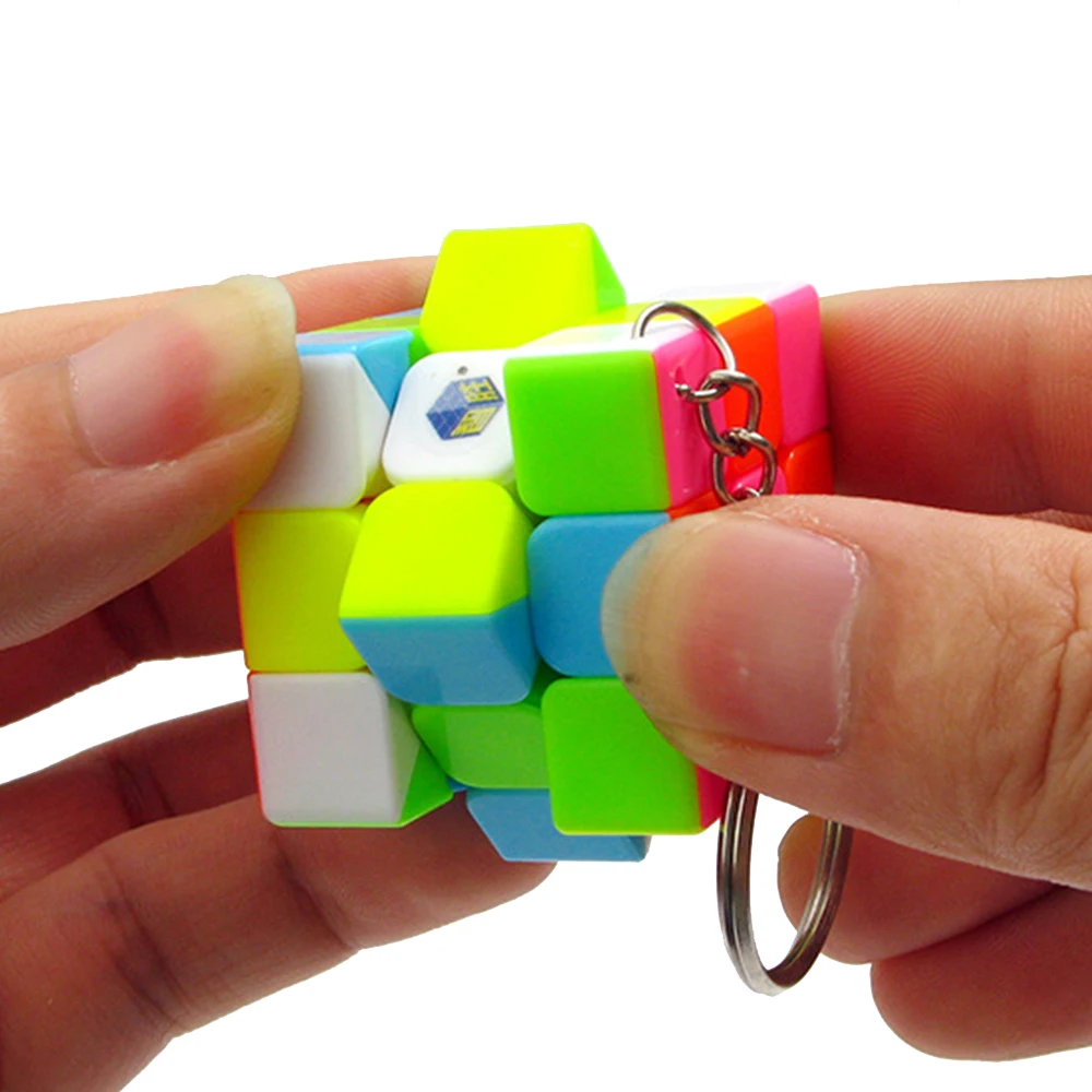 3.5 CM High Quality Speed Yuxin's Magic Cube 3*3*3 On 3x3x3 with Key Ring Chain for Kids Three Layers | Игрушки и хобби