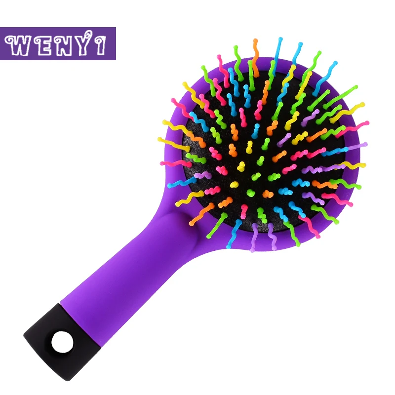 1 шт. Антистатическая расческа для волос с зеркалом|rainbow volume|comb brushstyling tools |
