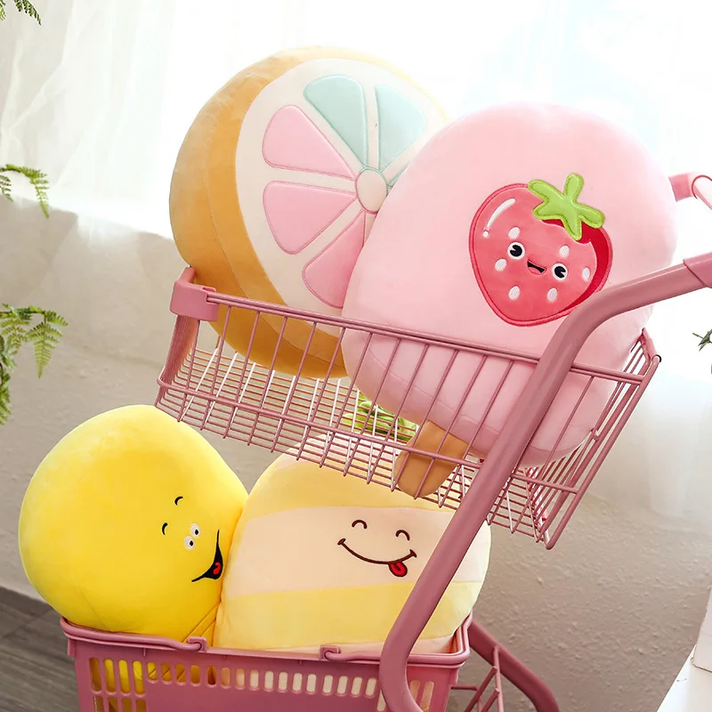 Горячая Распродажа новая плюшевая подушка с фруктовым мороженым серия плюшевых