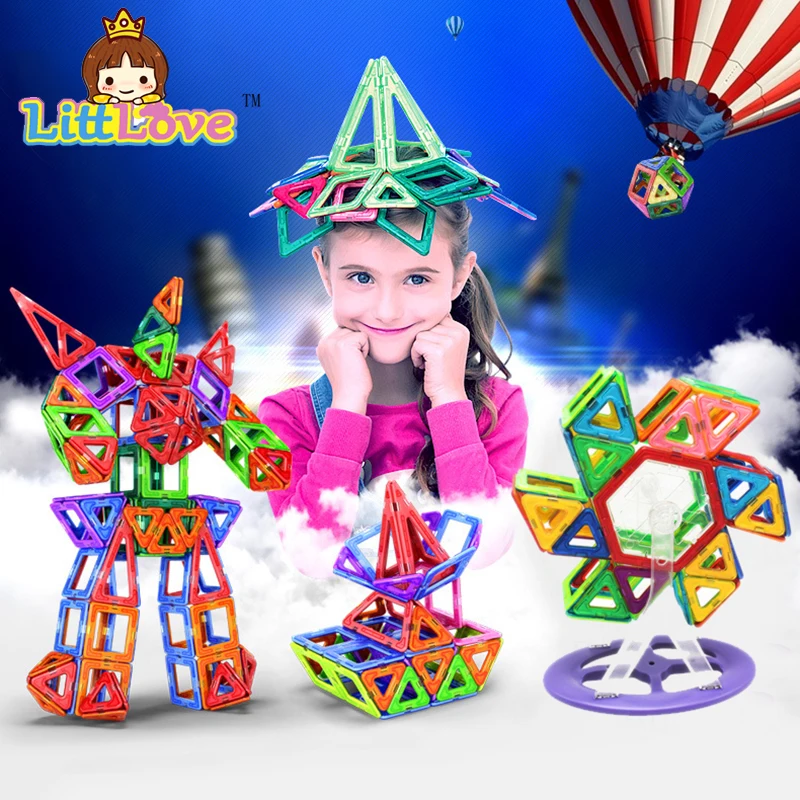 LittLove, 28 шт., магнитные строительные блоки, модель, строительные игрушки, кирпич, обучающий блок, строительные наборы, магнитные дизайнерские игрушки для детей