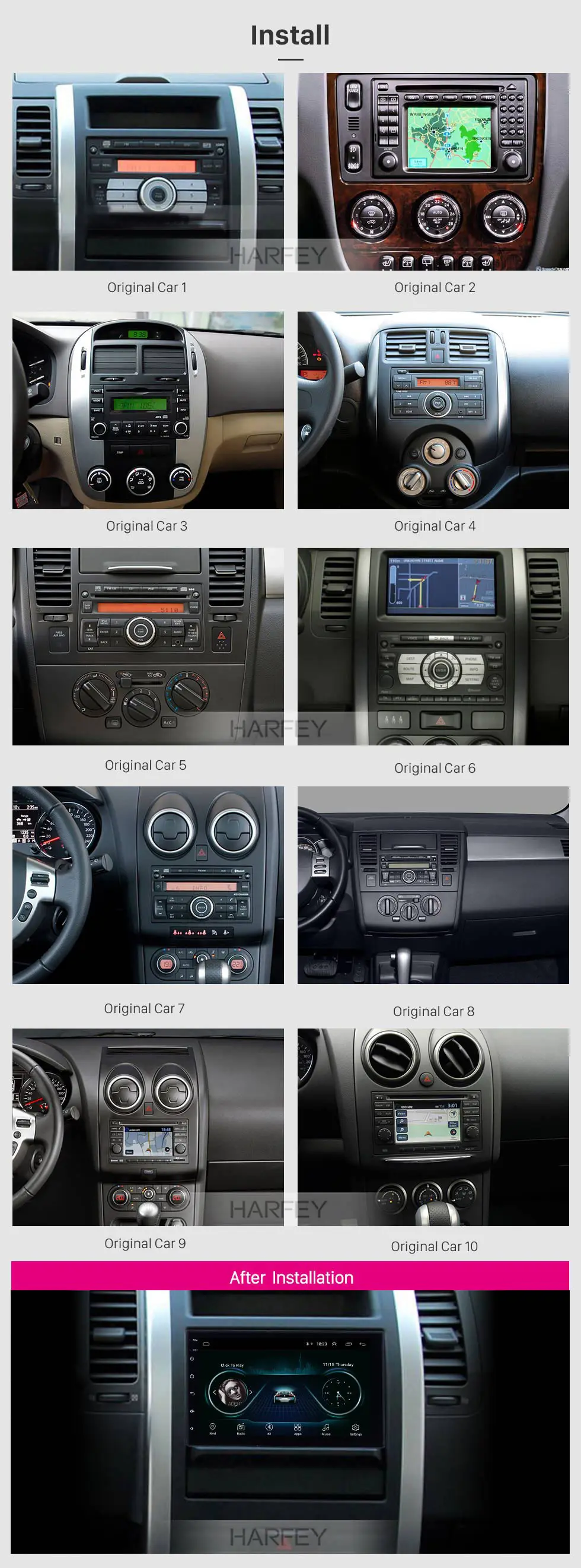 Harfey " универсальное Авторадио 2 din радио coche Android 8,1 gps автомобильное радио для Nissan VW Toyota Kia rio hyundai Suzuki Honda
