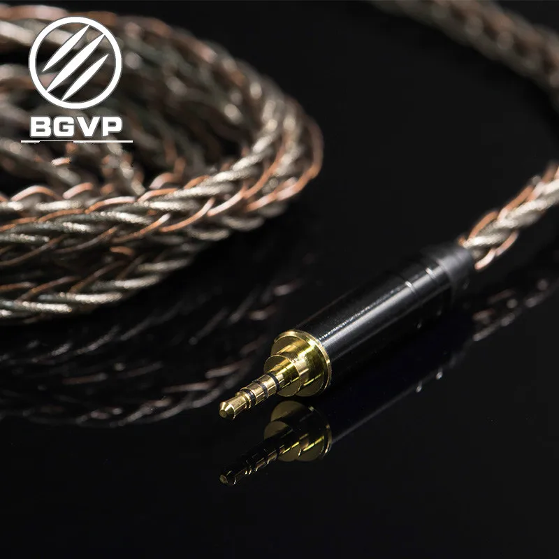 BGVP 6N OCC + Siver Шелковый гибридный кабель 2 5 мм 3 4 DIY MMCX сменный Hi Fi обновленный