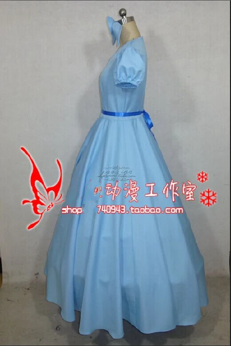 2016 фильм Питер Пэн Венди рахаэль косплей костюм вечернее платье женское длинное