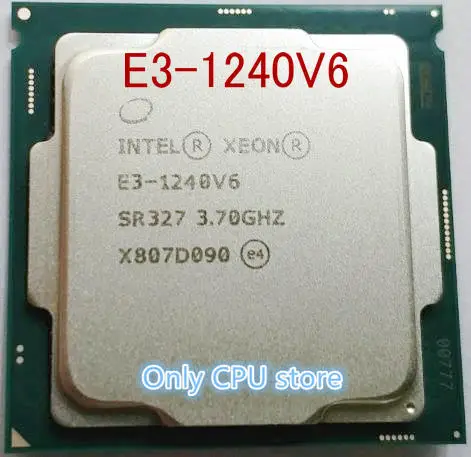 Процессор Intel Xeon E3-1240V6 E3-1240 V6 четырехъядерный процессор LGA1151 cpu E3 1240 V6