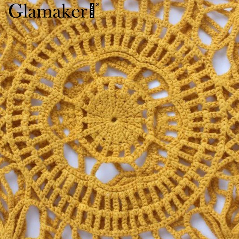 Glamaker, черное вязанное платье, женское, весна-лето, элегантное, макси платье, вечерние, для ночного клуба, для отдыха, Пляжное, облегающее платье