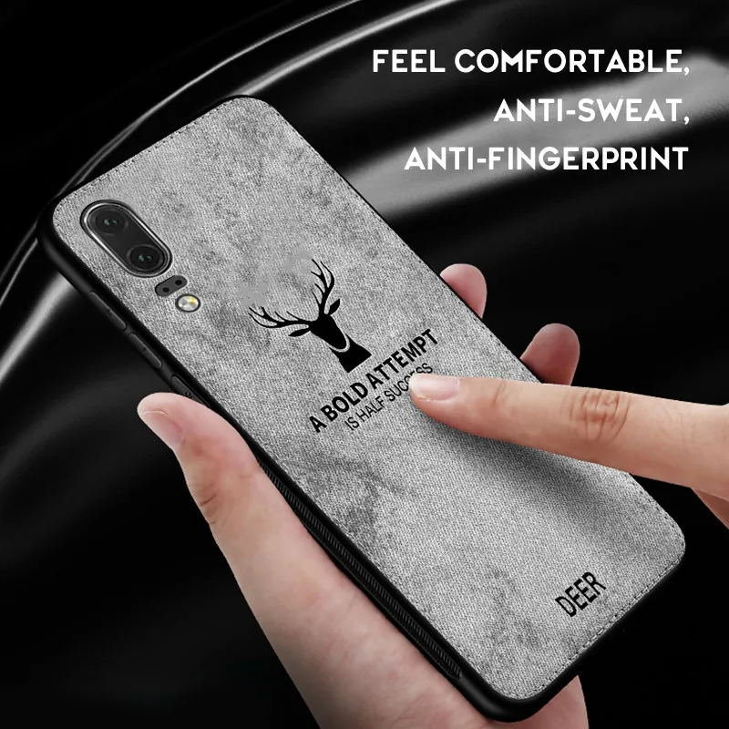 Тканевый кожаный чехол для телефона Huawei P20 P30 Lite Pro P10 Plus Y7pro Y9 P Smart 2019 Nova 4 3 3i P8lite 2017