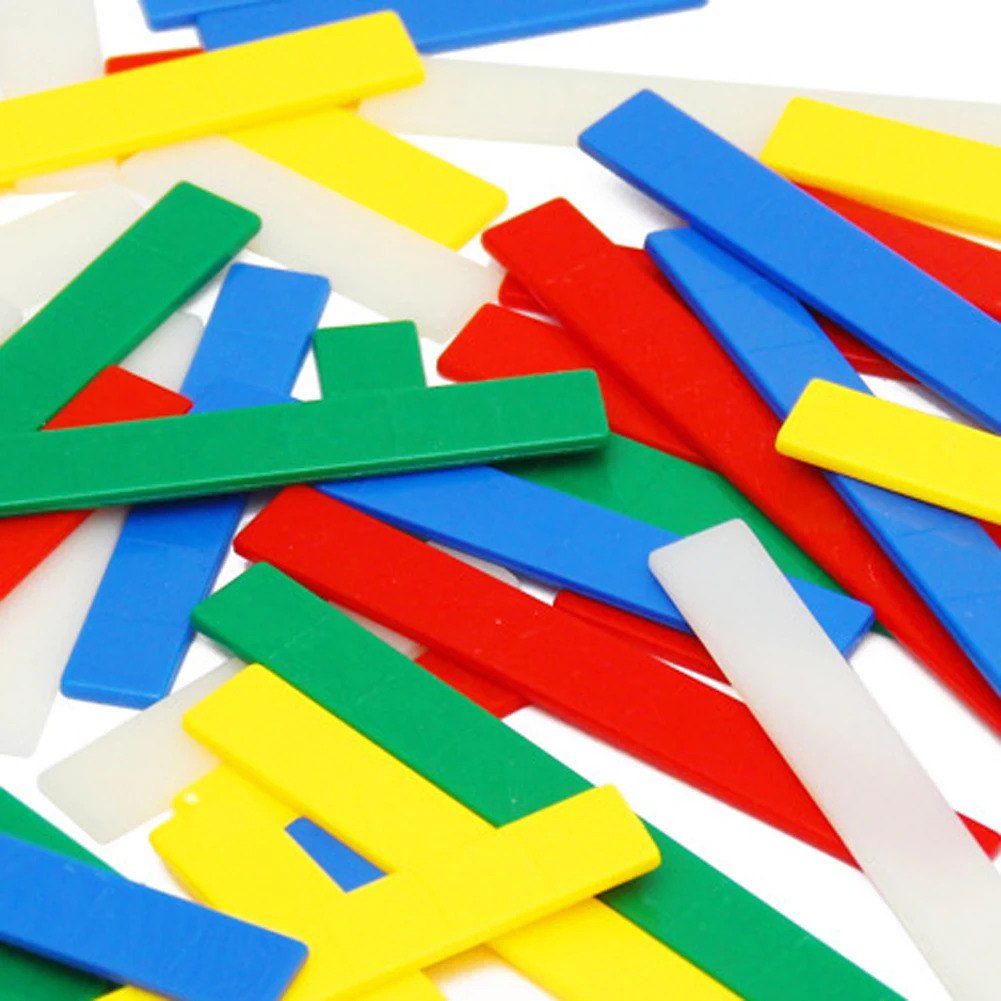 50 шт./компл. пластик Монтессори линейки для арифметики раннего образования