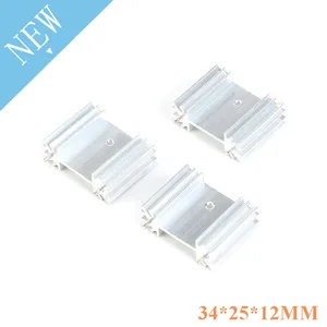 Алюминиевый радиатор 10 шт., светодиодный радиатор с разъемом 34*25*12 мм, 34x25x12 мм