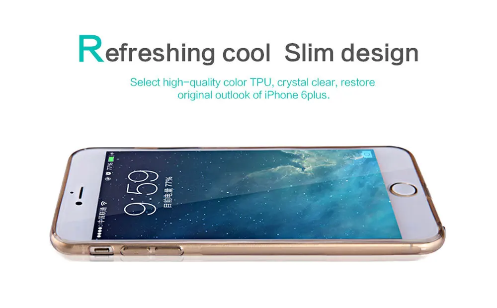 Для iPhone 6 iPhone 6S Plus чехол NILLKIN Ультра тонкий прозрачный мягкий Силиконовый ТПУ чехол для телефона s чехол для Apple iPhone 6 plus