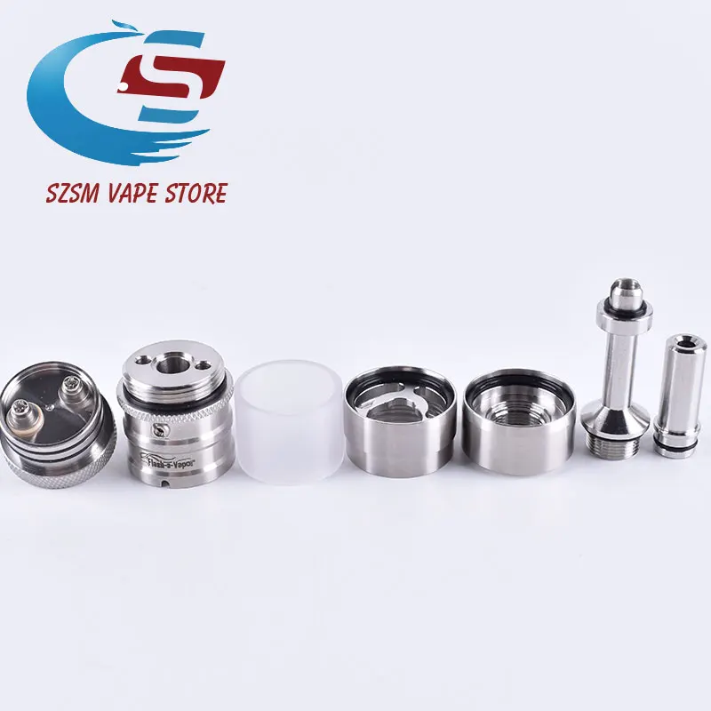 Электронная сигарета Flash E Vapor V4.5 RTA 23 мм 316SS перестраиваемый бак атомайзер для