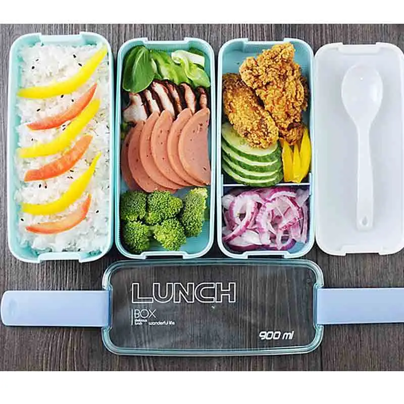 Ланч-бокс для еды микроволновая печь Bento коробка детей контейнер пикника