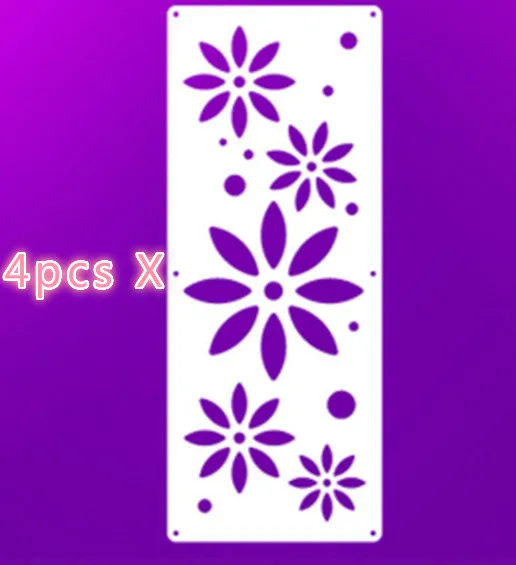 S 4PCS 4 шт. 18 см x 45 см экран перегородки складные движения Шторы Современные подвесные панели украшения комнаты Аксессуары разделитель biombo decoratie - Цвет: S 4PCS