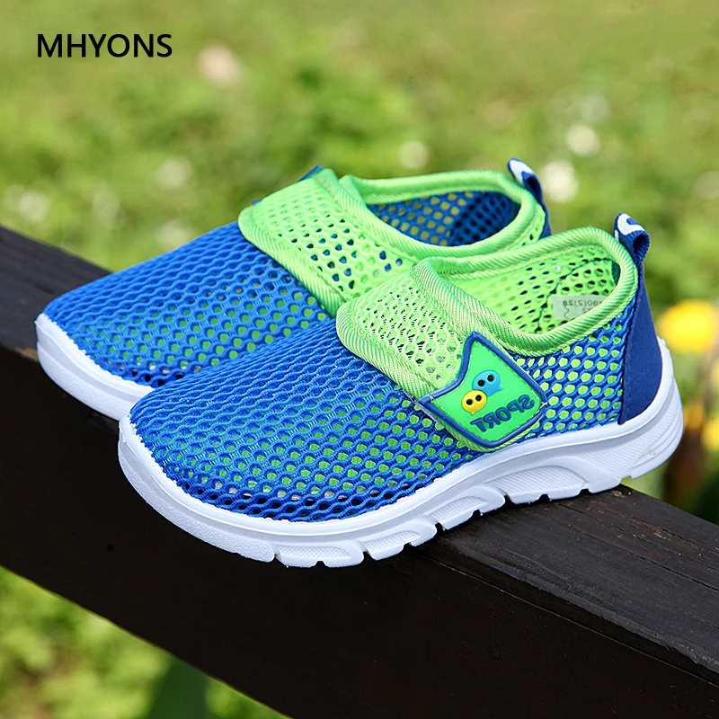 Детские сандалии спортивные теннисные туфли 2020 Мода Без застежки На плоской