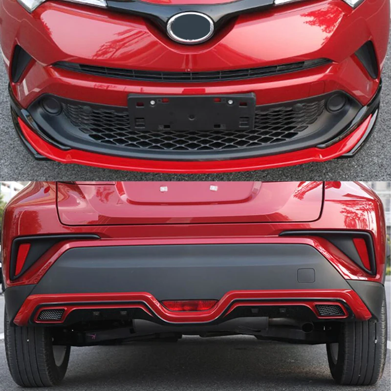 1PCS ABS Chrome Front Bumper Trim Cover Molding For Toyota C-HR CHR C HR 2016 2017 2018 Car Accessories Styling | Автомобили и