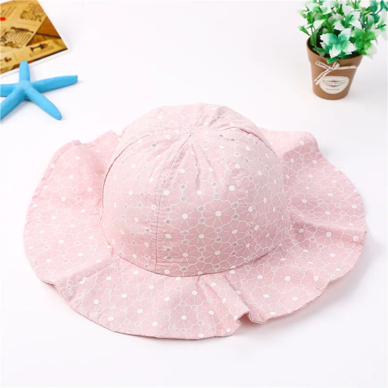 ideacherry Infant Summer Sun Cap Baby Girl Outdoor Cotton Visor Floral Prints Beach Bucket Hats 1-3 Years Headwear Brim Hat | Детская