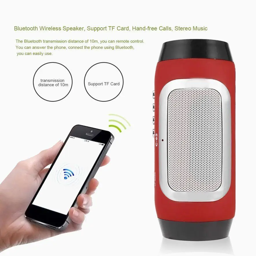 Портативная беспроводная Bluetooth-Колонка C-65 Super Bass мини-стереоколонка s MP3 FM радио