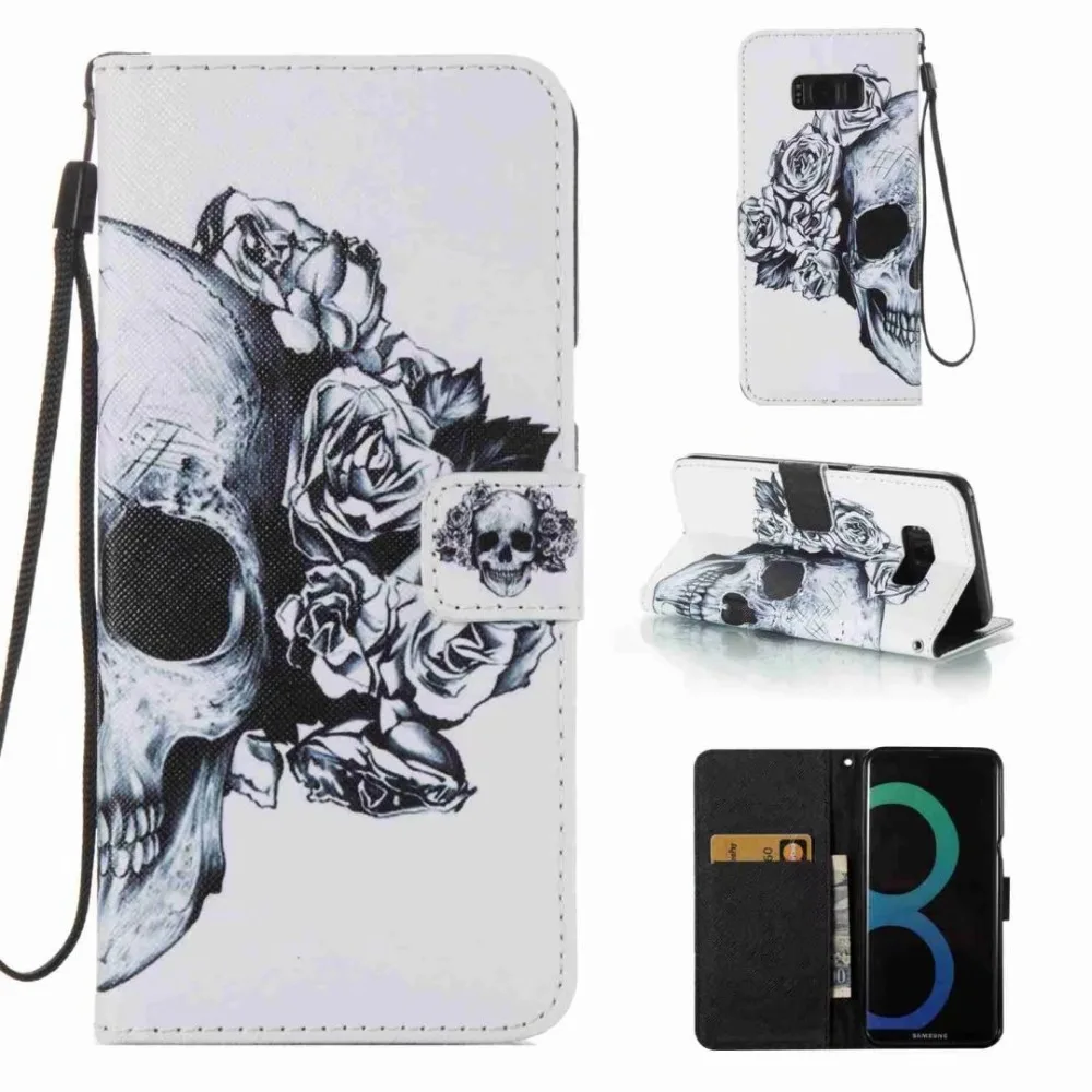 Искусственная кожа бумажник флип для Samsung S8 защитный чехол Магнитная застежка