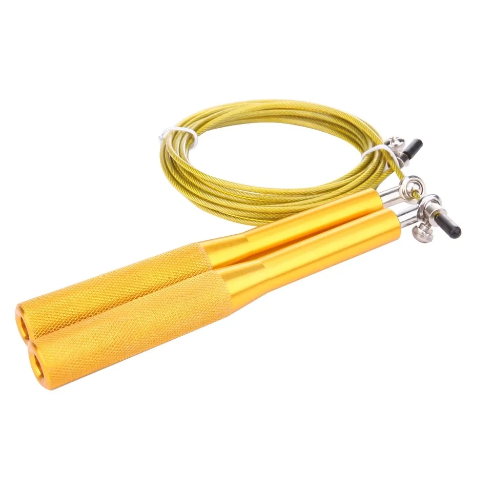

Professional skipping high speed competition aluminum alloy handle adjustable wire rope Fitness sports training single jump rope