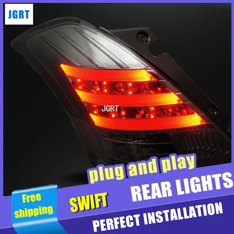 Автомобильный Стайлинг для Suzuki Swift Задний светильник в сборе 14-15 для Swift Задний светильник s выделенный Автомобильный свет, светодиодные задние фонари светильник с 4 шт