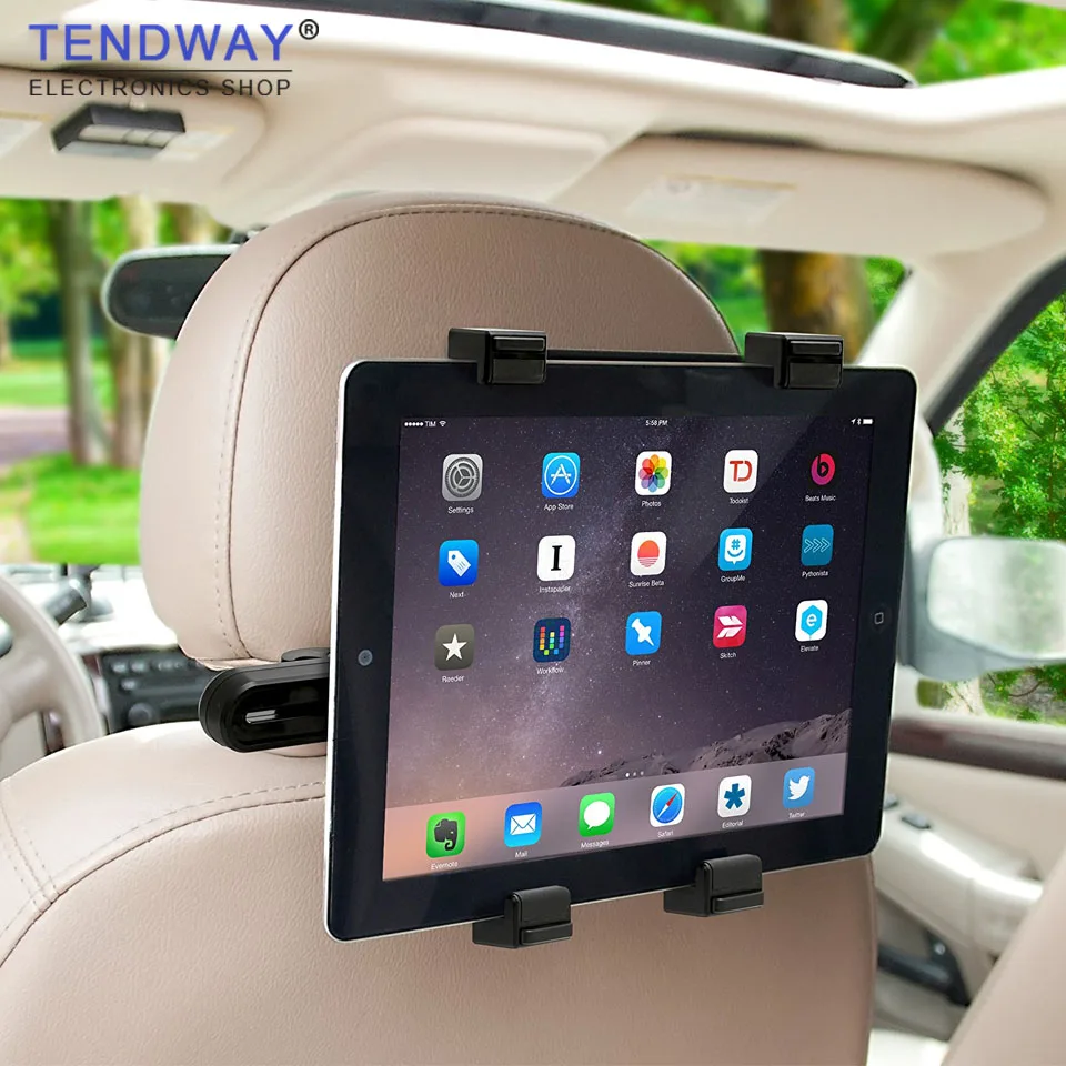 

Tendway Car Tablet Stand for ipad pro mini Samsung 360 Degree Back Seat Tablet Car Holder Headrest 7-11 inch Tablet Mount Holder