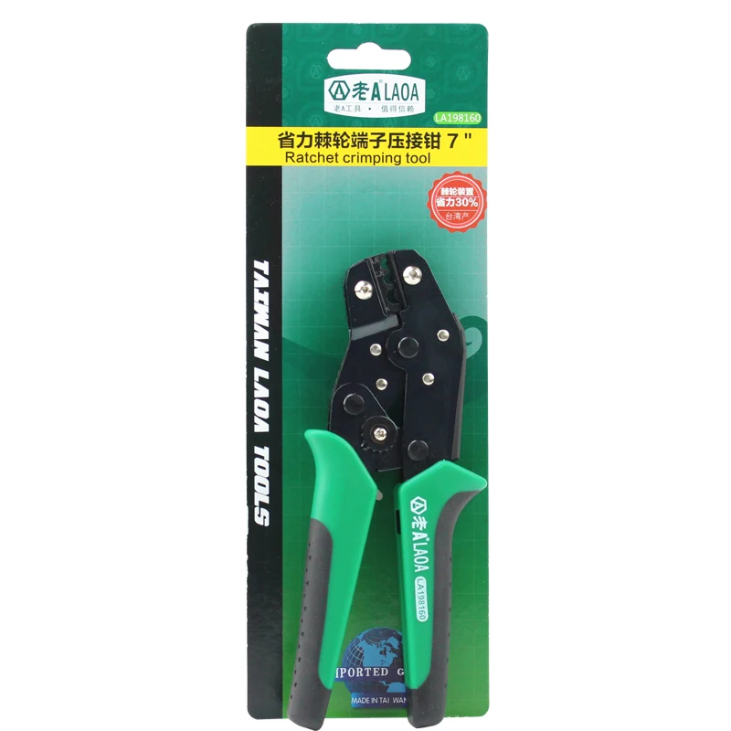 LAOA трудовая Сохраненная трещотка клеммный модуль провода обжимные плоскогубцы с