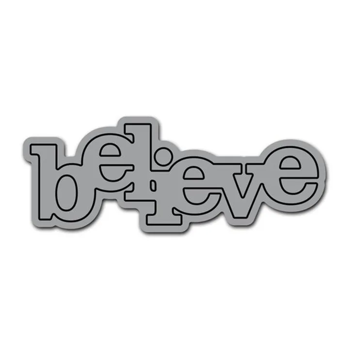 YaMinSanNiO belief письмо новые штампы для слово металла резки Скрапбукинг Ремесло тиснение штампованный по трафарету украшения DIY