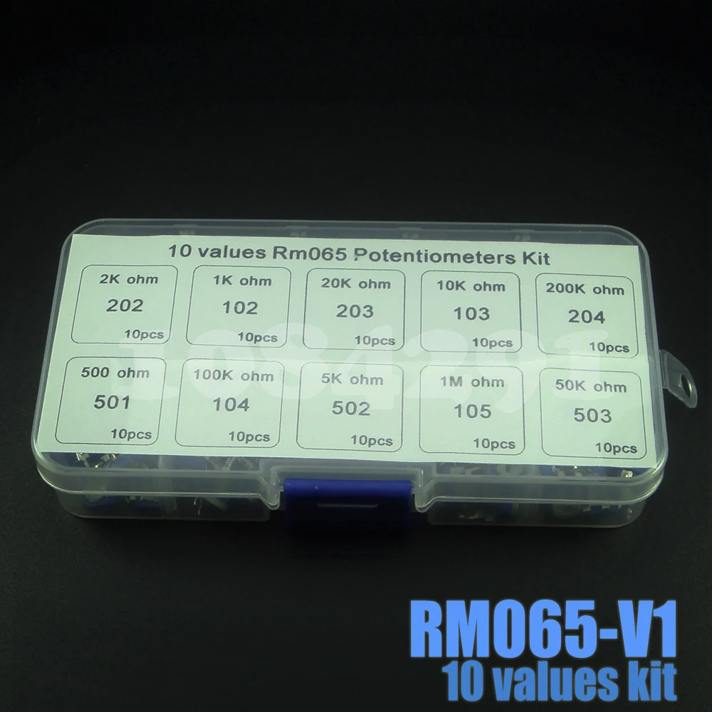 100 шт./компл. RM065 подстроечный потенциометр переменные резисторы набор в