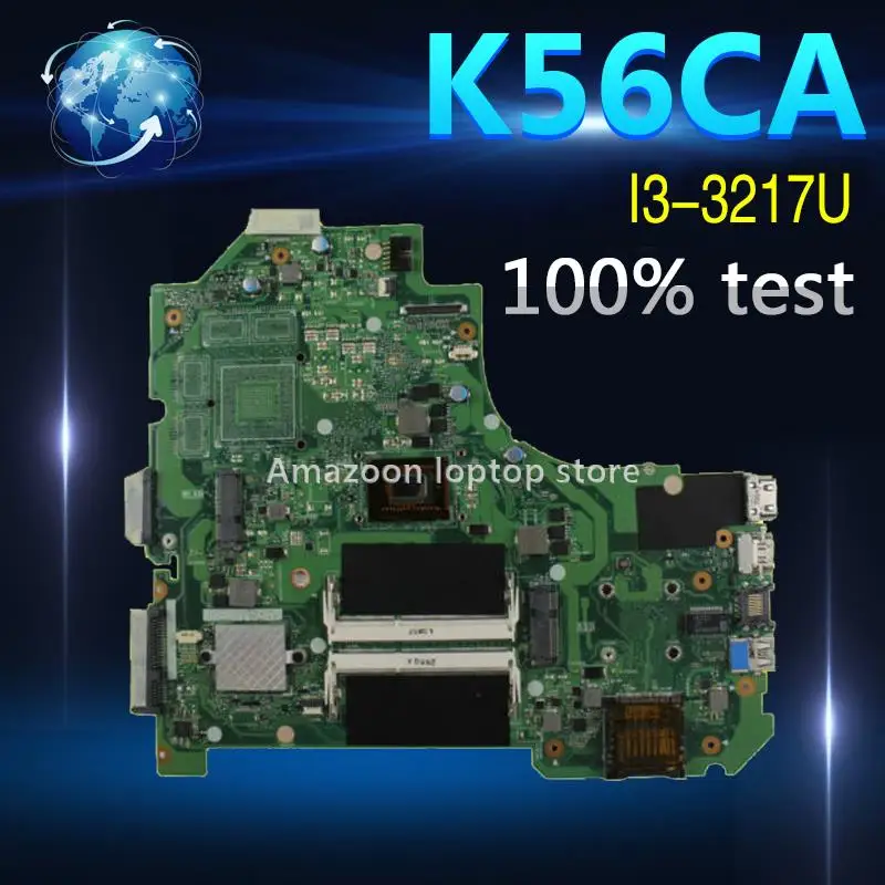 Amazoon K56CA материнская плата для ноутбука ASUS K56CM K56CB K56C K56 S550CA тест оригинальная I3