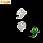 2 шт., силиконовая форма в форме призрака из эпоксидной смолы, Забавный злобный кабошон, самодельные Украшения, Аксессуары форма для декора на Хэллоуин