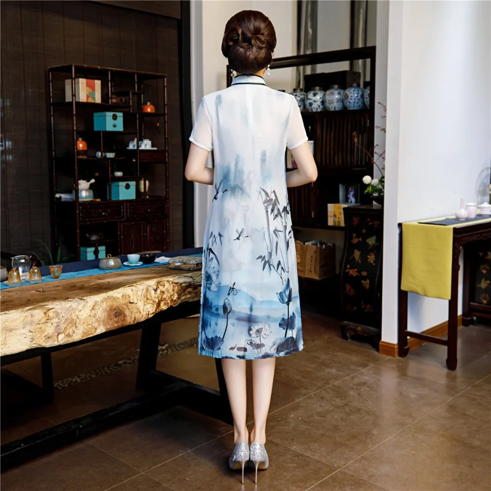 Шанхай история 2019 Новое поступление Китайская традиционная одежда короткий