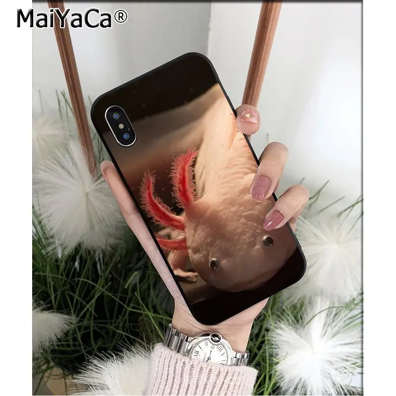MaiYaCa милый животный Axolotl клиент высокого качества чехол для телефона Apple iPhone 8 7 6 6S Plus X XS MAX 5 5S SE XR чехол
