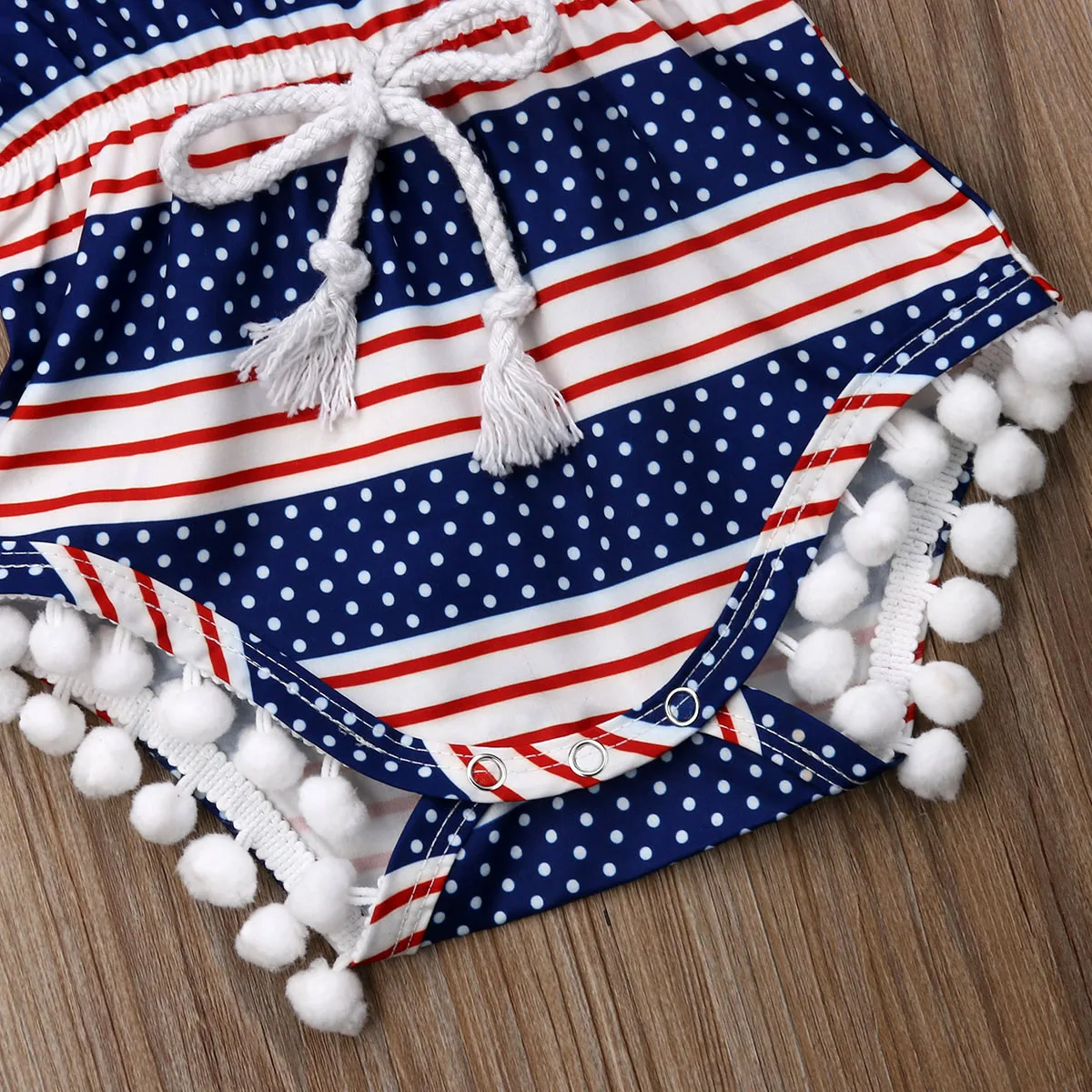 Комбинезон для детей 4 18 месяцев Милый Летний костюм в полоску с принтом виде