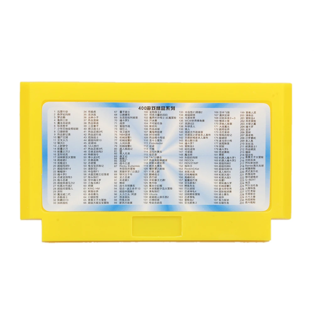 JRGK Game Card For 8 Bit Console New Arrival 2 Piece Collection 400 in 1 Cartridge 60 Pins | Электроника