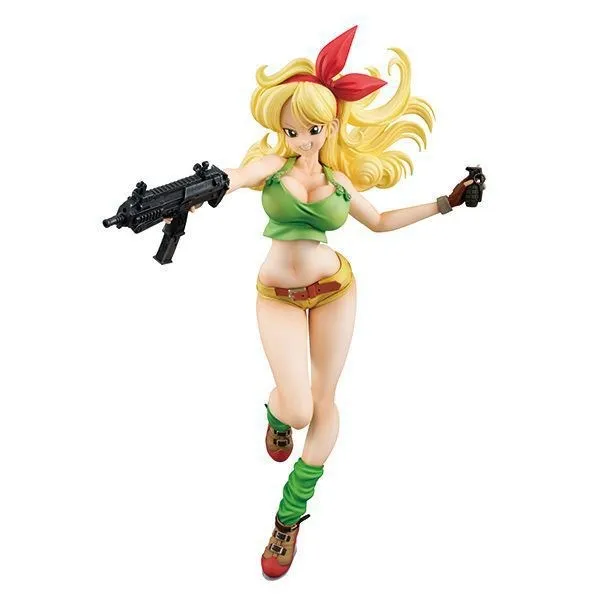 Аниме Фигурка 19 см Dragon Ball Z Gals Lunchi Gold Hair ver. Коллекционные Подарочные модельные