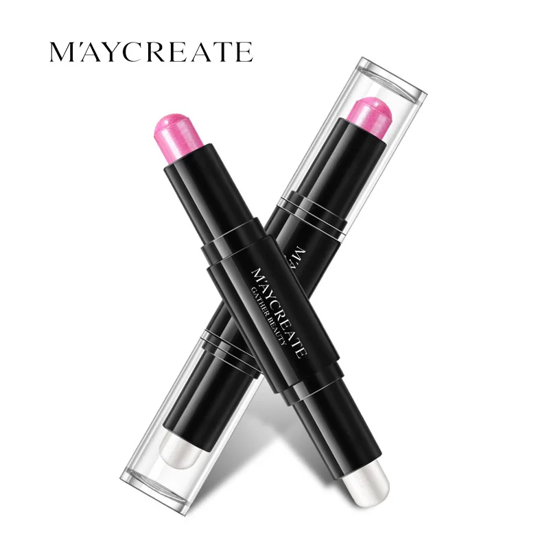 Брендовые Двухсторонние Тени для век пигментированные цветные долговечные